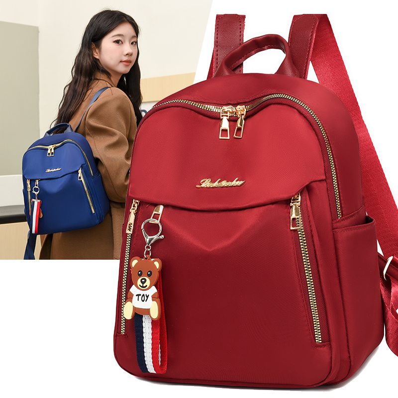 Mini Backpack Purse - Large Capacity Women Backpacks Simple Black