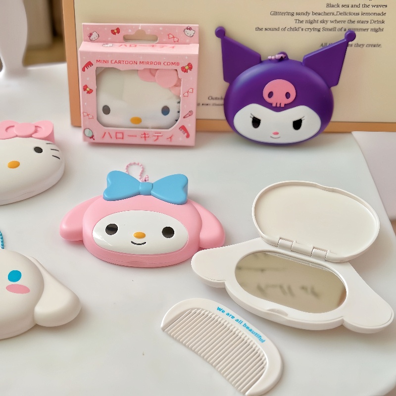Mini Backpack Purse - Cartoon Hello Kitty Folding Mini Combing