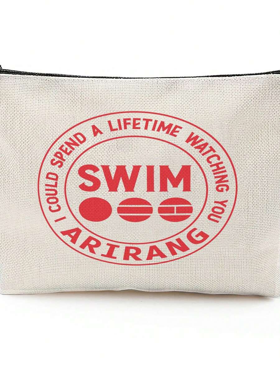Fashion Backpack Women - Red Swim Arirang Stamp Logo Canvas
