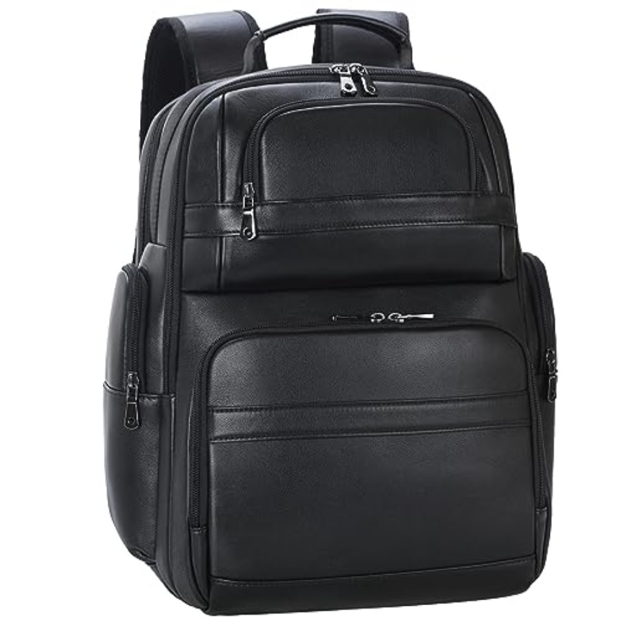 Leather Backpack Vintage - Men's Vintage Leather Backpack 15.6 Laptop