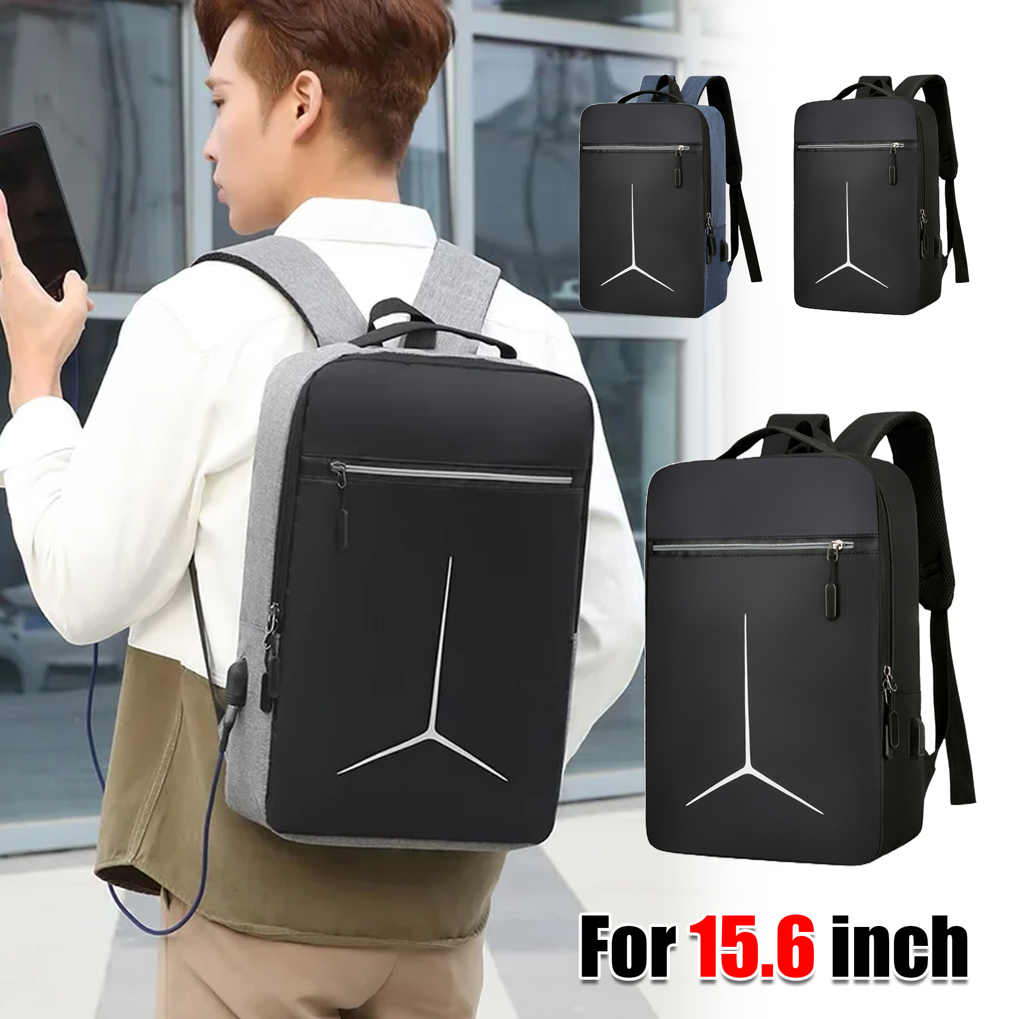 Travel Backpack Anti Theft - Fashion Anti Theft USB Waterproof Hard