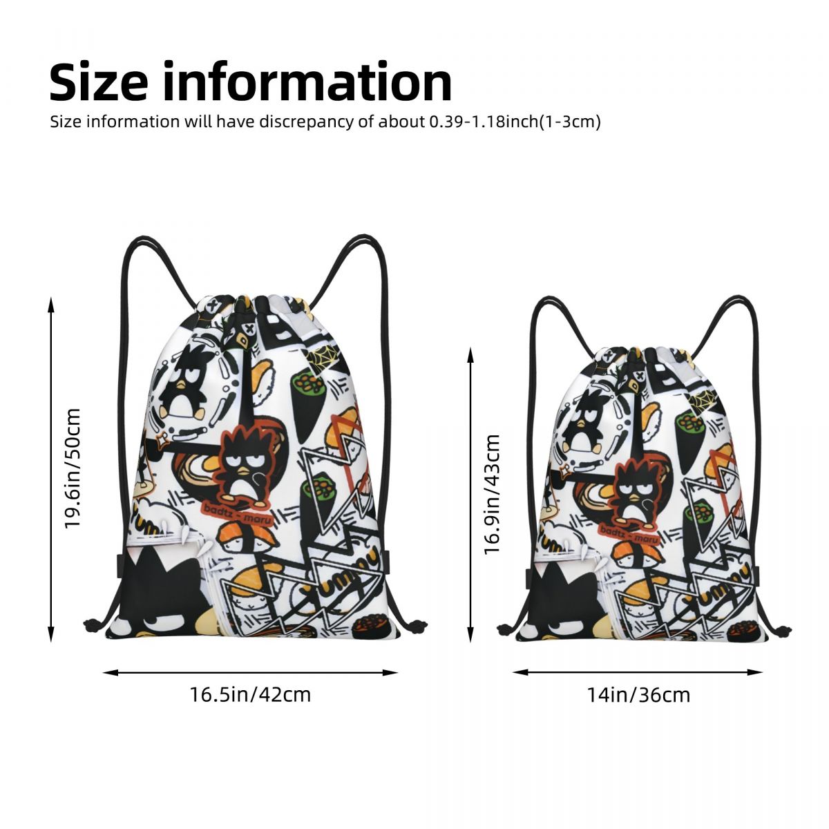 Cute Cartoon Penguin Bad Badtz – Drawstring Gym Bag Bewertung und Preis