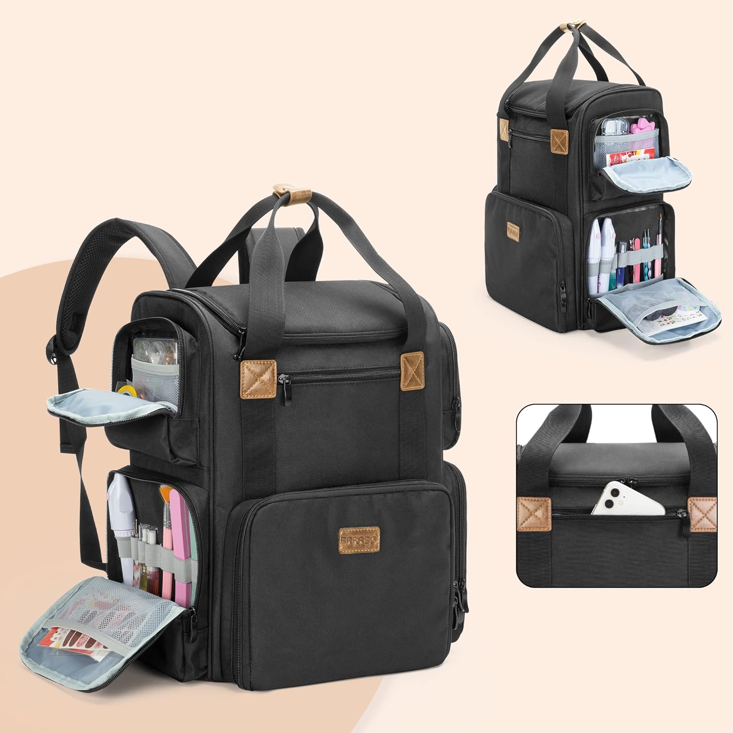 Nail Polish Organizer Backpack – Laptop Sleeve Removable Bewertung und Preis