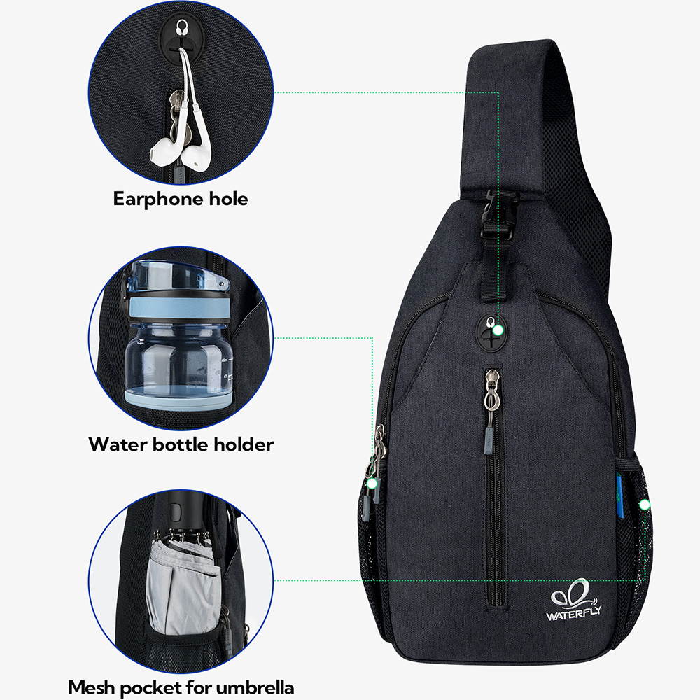 WATERFLY Crossbody Sling Bag C – Sling Backpack Shoulder Bewertung und Preis