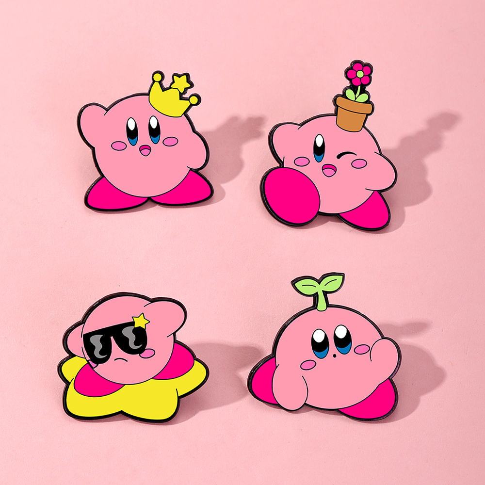 4pcs Kirby Enamel Lapel Pins S – Fashion Backpack Women Bewertung und Preis