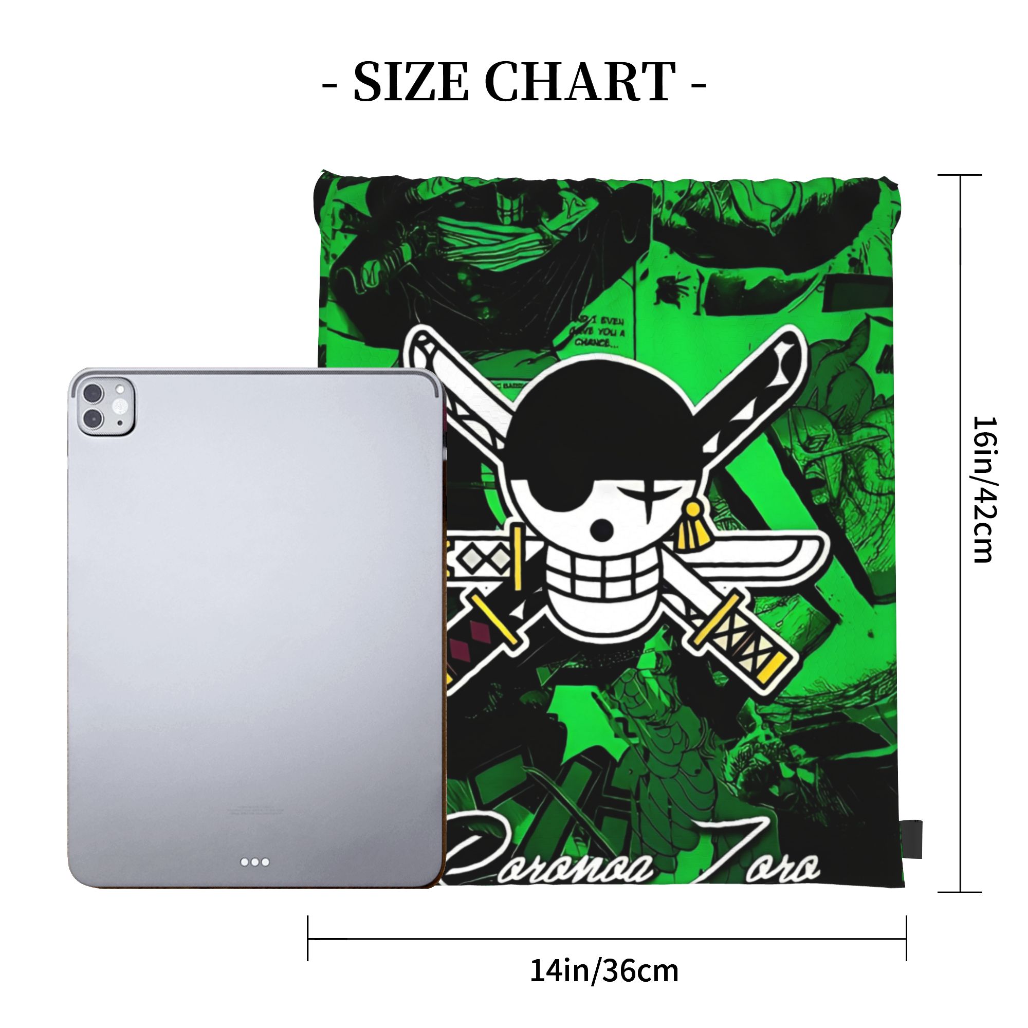 One Piece Zoro Skull Backpack  – Drawstring Gym Bag Bewertung und Preis