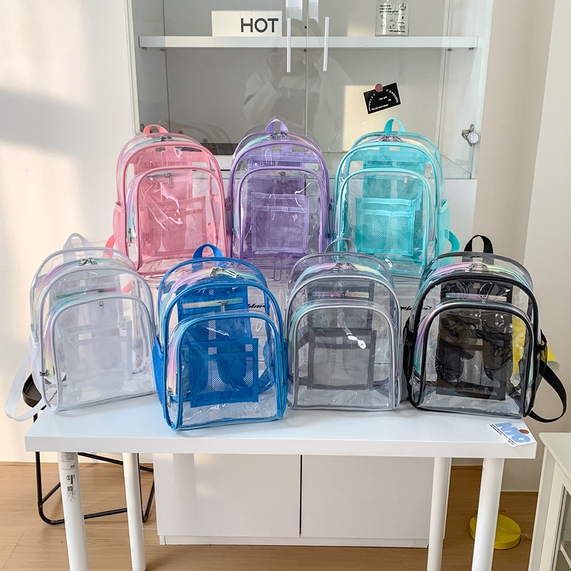 PVC Transparent Zipper Large C – Fashion Backpack Women Bewertung und Preis