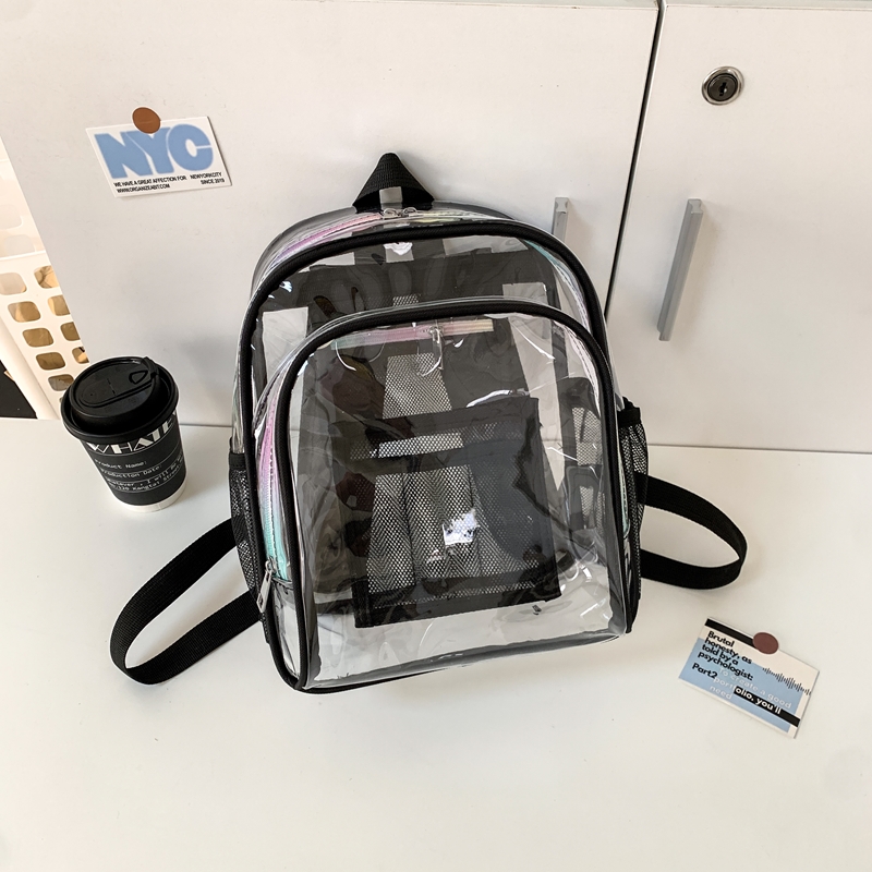 PVC Transparent Zipper Large C – Fashion Backpack Women Bewertung und Preis
