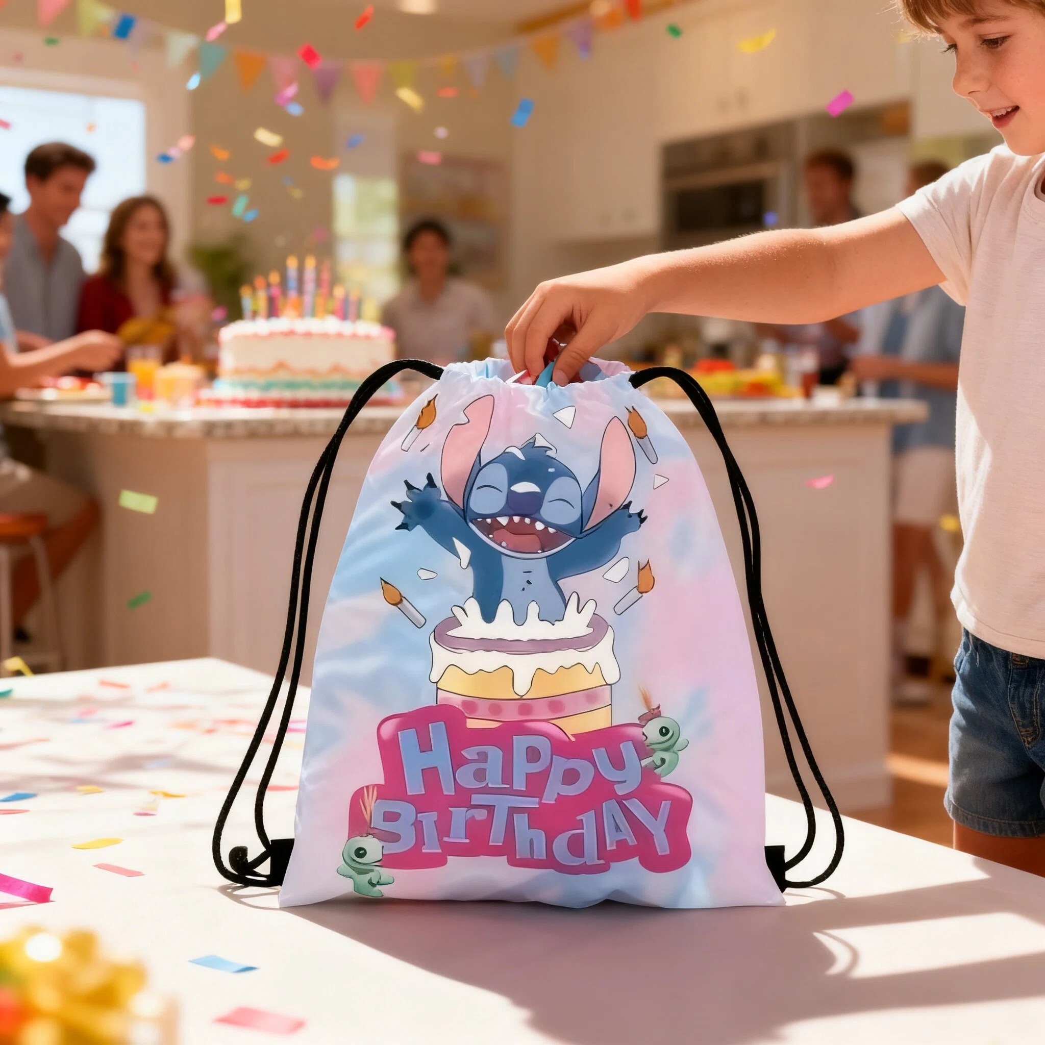Disney Stitch Storage Bags Set – Drawstring Gym Bag Bewertung und Preis