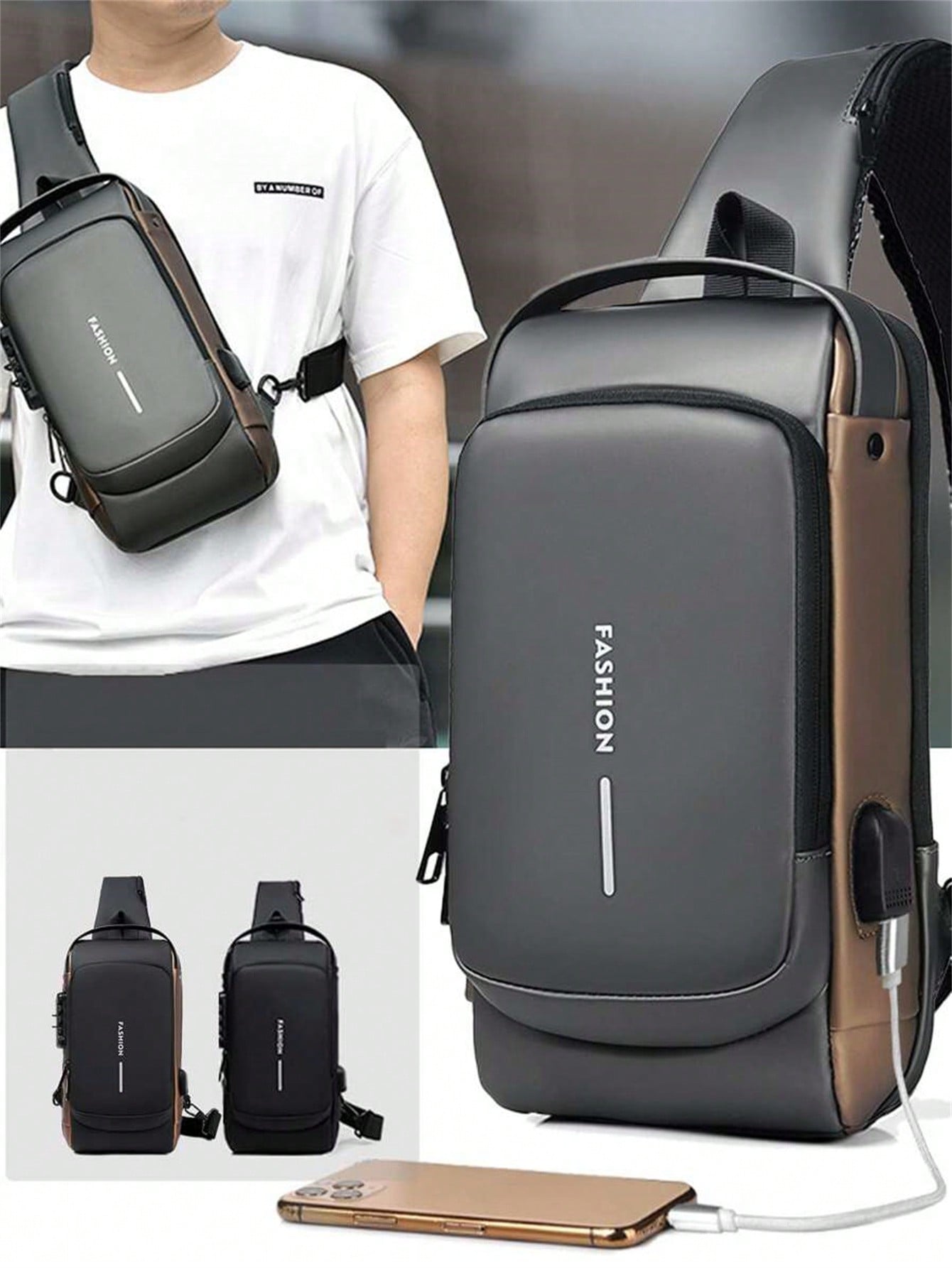 Men's Bags Shoulder Messenger  – Sling Backpack Shoulder Bewertung und Preis