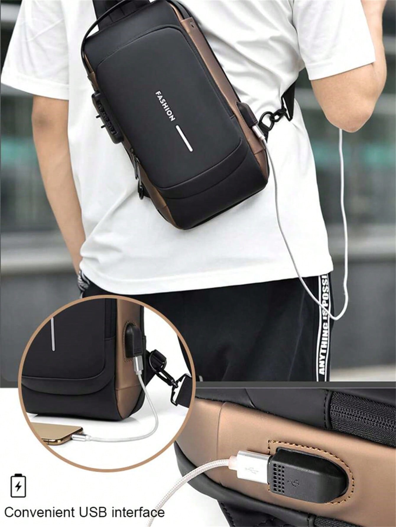Men's Bags Shoulder Messenger  – Sling Backpack Shoulder Bewertung und Preis