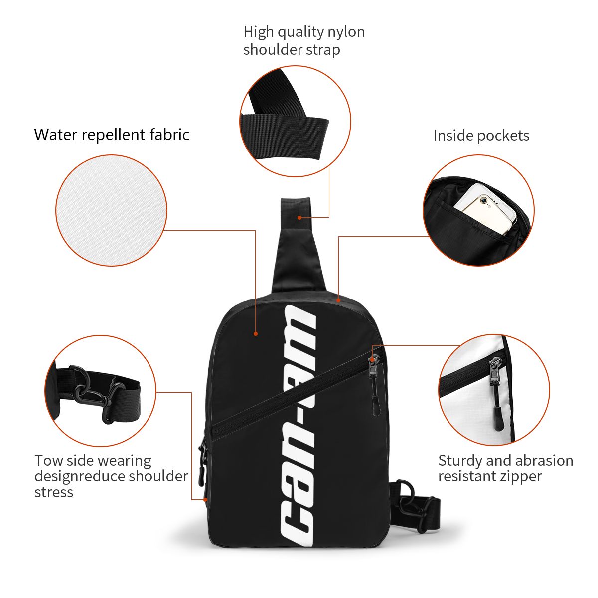 custom Motorcycle BRP Can-Am P – Sling Backpack Shoulder Bewertung und Preis