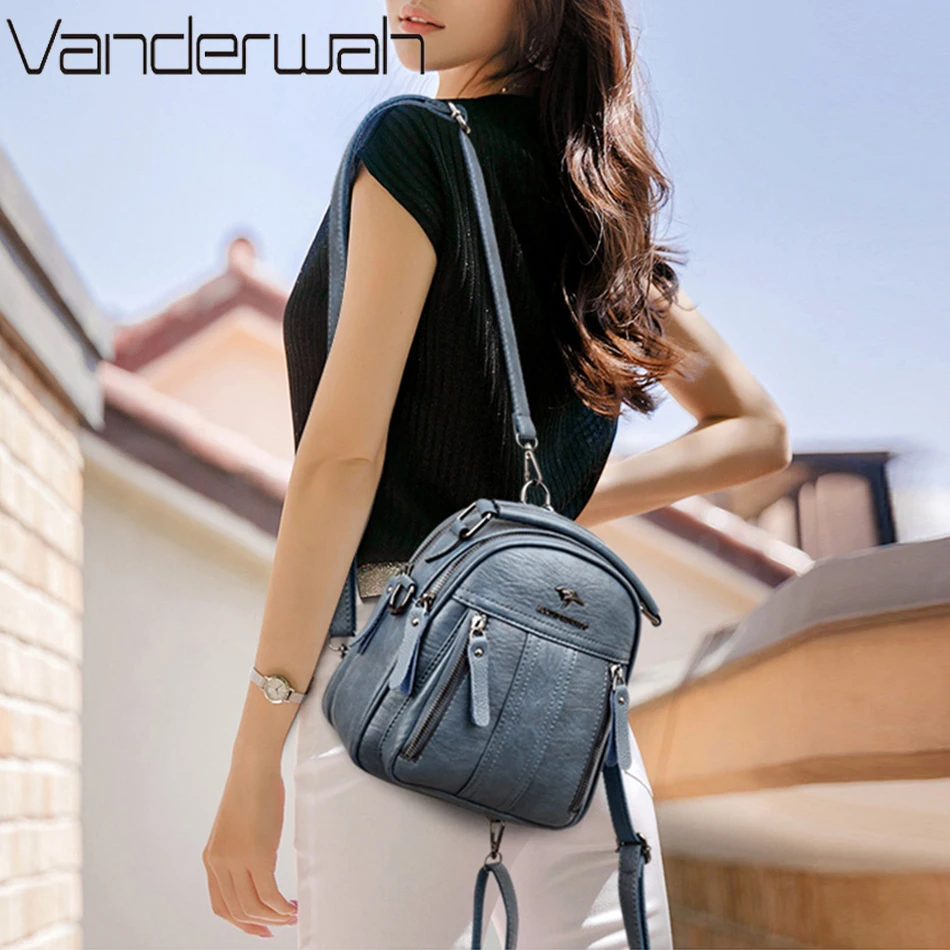 4 In 1 Leather Backpacks Multi – Fashion Backpack Women Bewertung und Preis