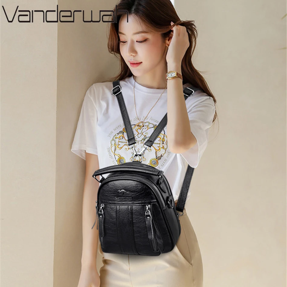 4 In 1 Leather Backpacks Multi – Fashion Backpack Women Bewertung und Preis