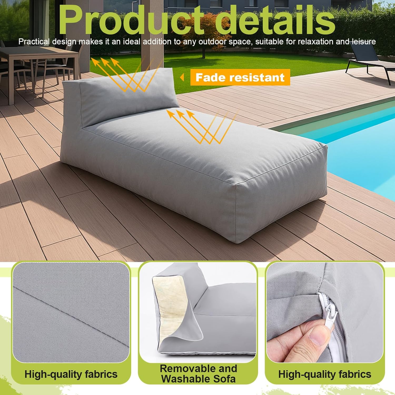 Outdoor Bean Bag Lounger Chair – Hydration Pack Outdoor Bewertung und Preis