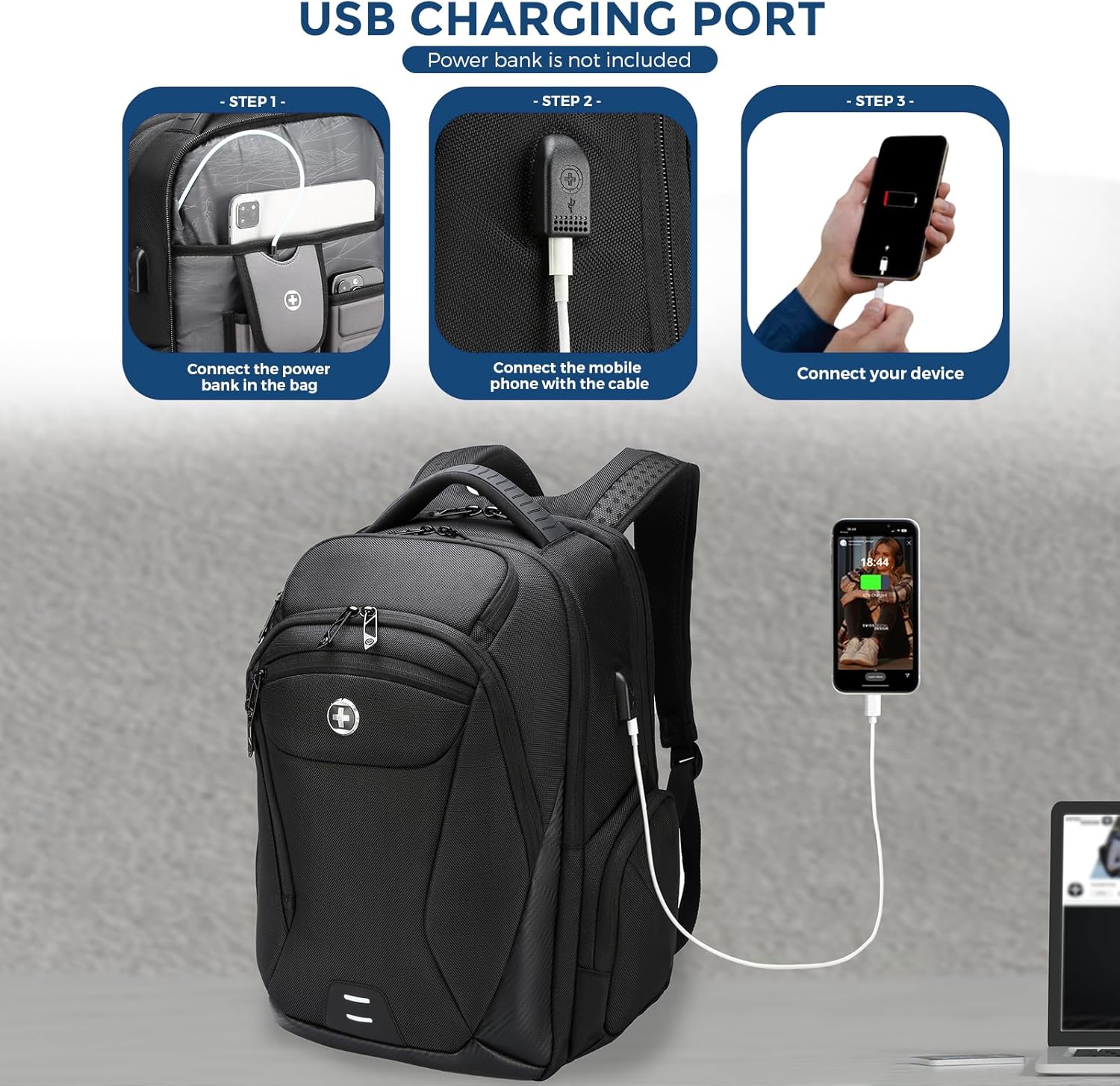 Laptop Backpack with USB Charg – Laptop Backpack 15.6 Bewertung und Preis