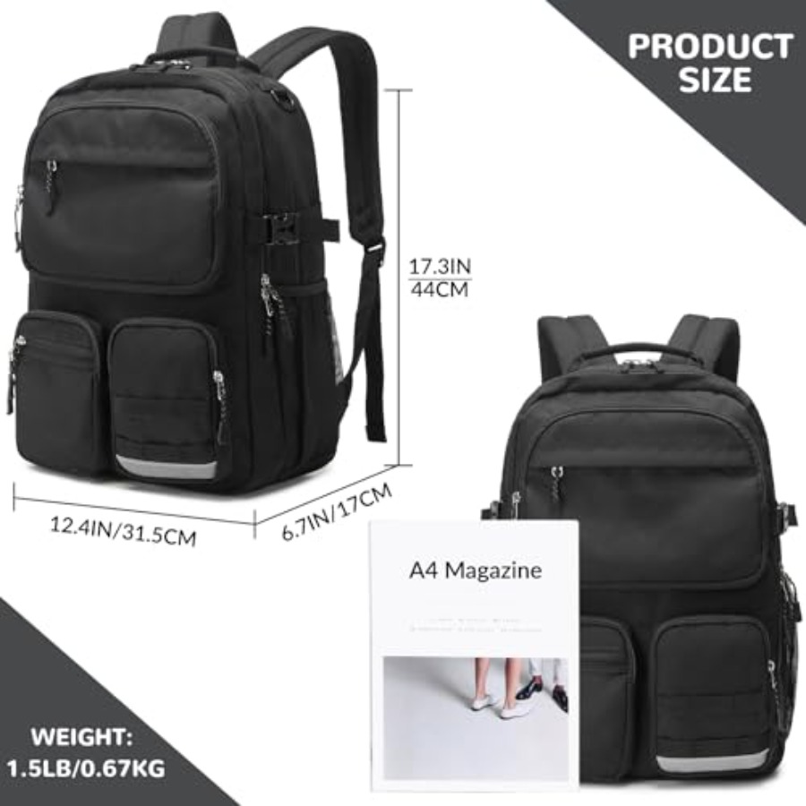 Water Resistant Backpack with  – School Backpack Teen Bewertung und Preis