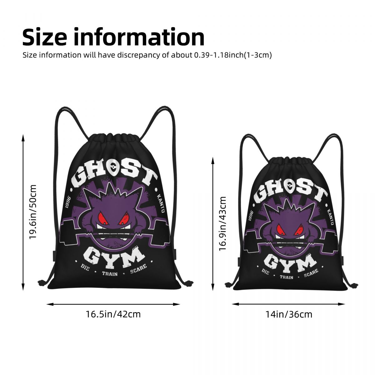 Ghost Gym Drawstring Backpack  – Drawstring Gym Bag Bewertung und Preis
