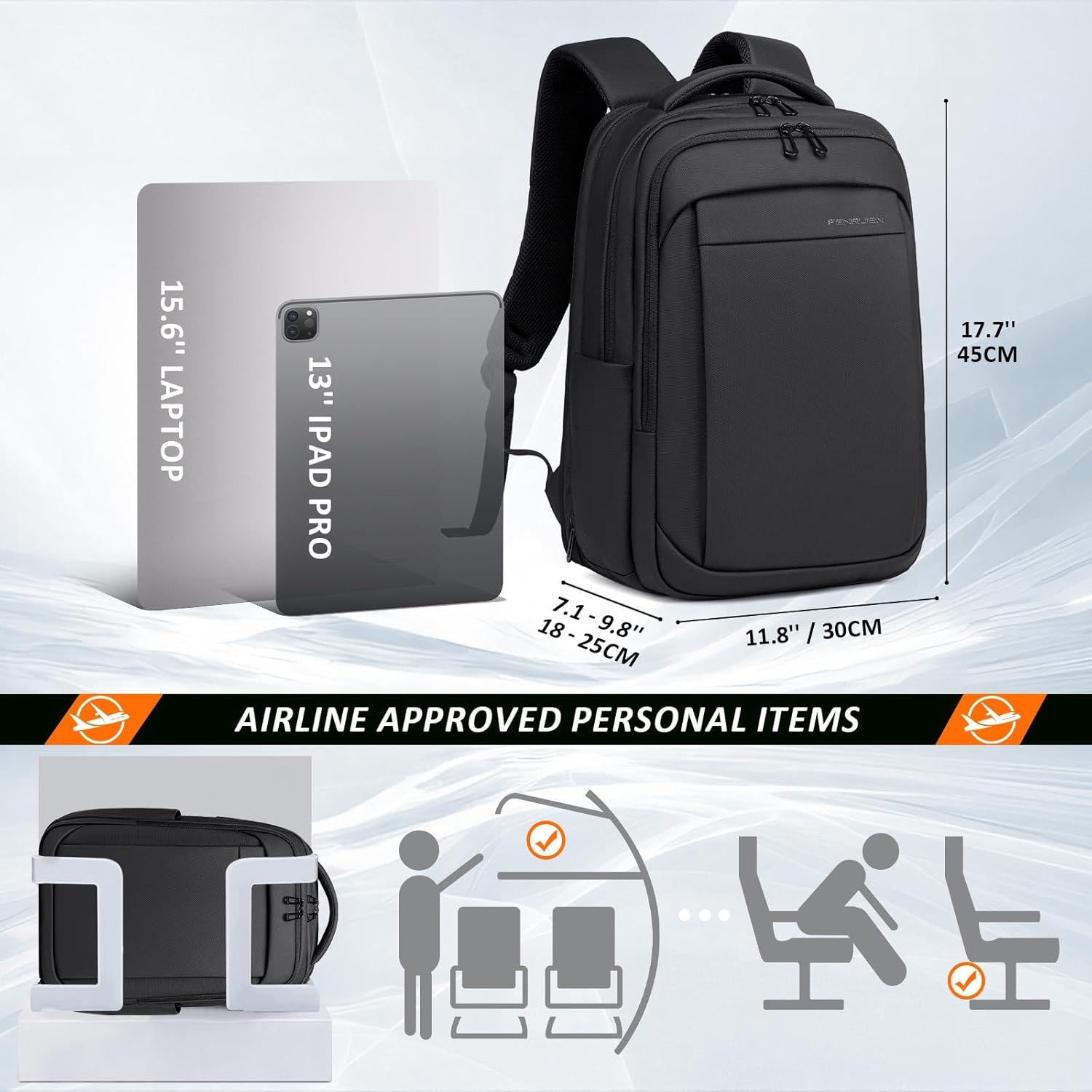 Expandable Travel Backpack, Wa – Laptop Backpack 15.6 Bewertung und Preis