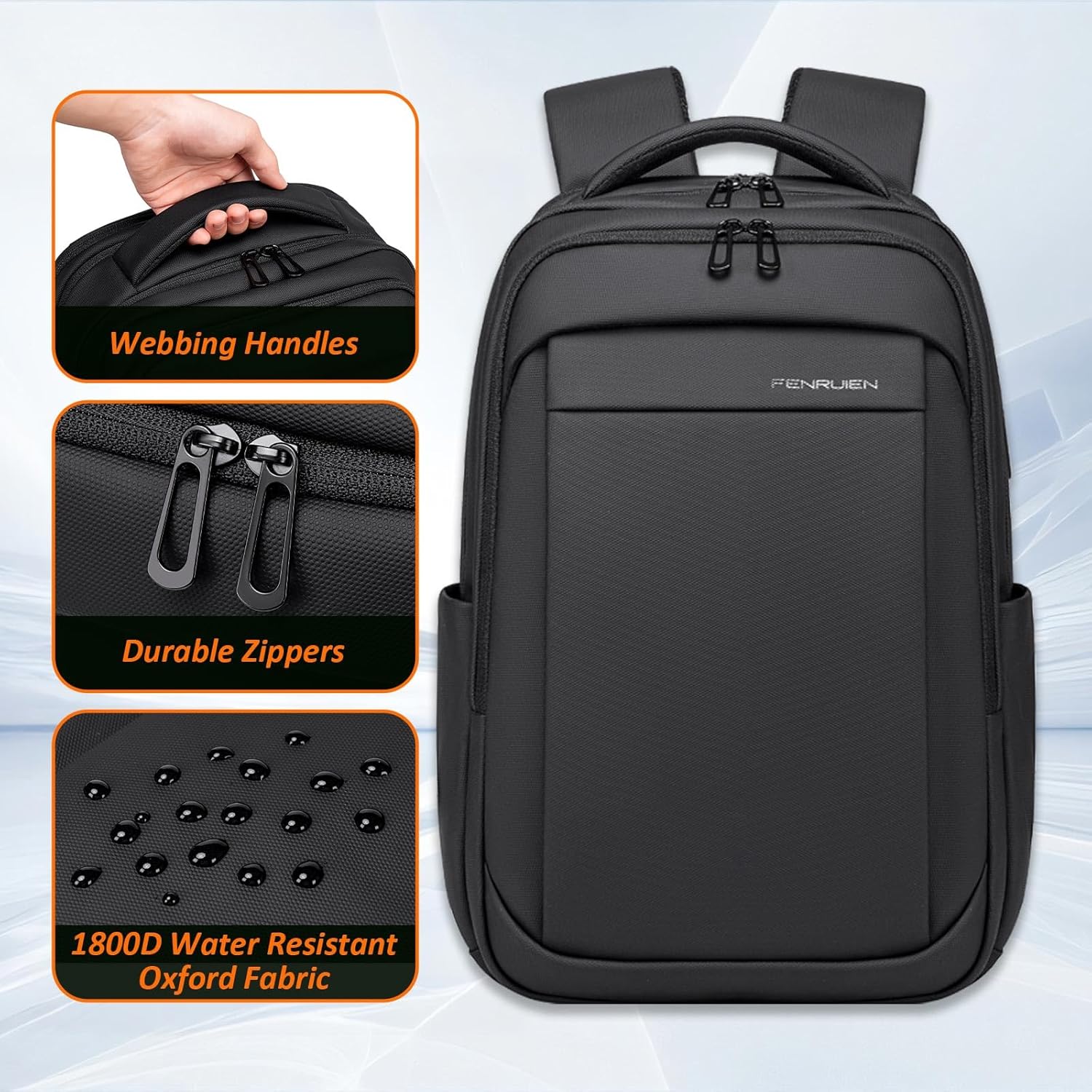 Expandable Travel Backpack, Wa – Laptop Backpack 15.6 Bewertung und Preis