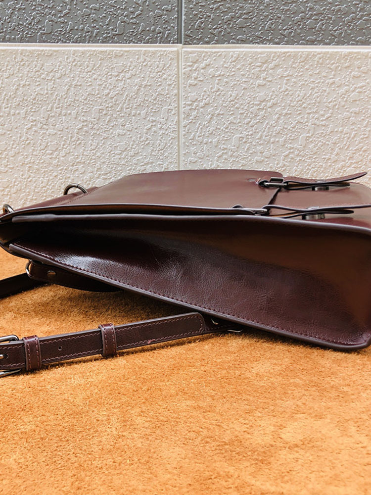 British Style Vintage Cow Spli – Leather Backpack Vintage Bewertung und Preis