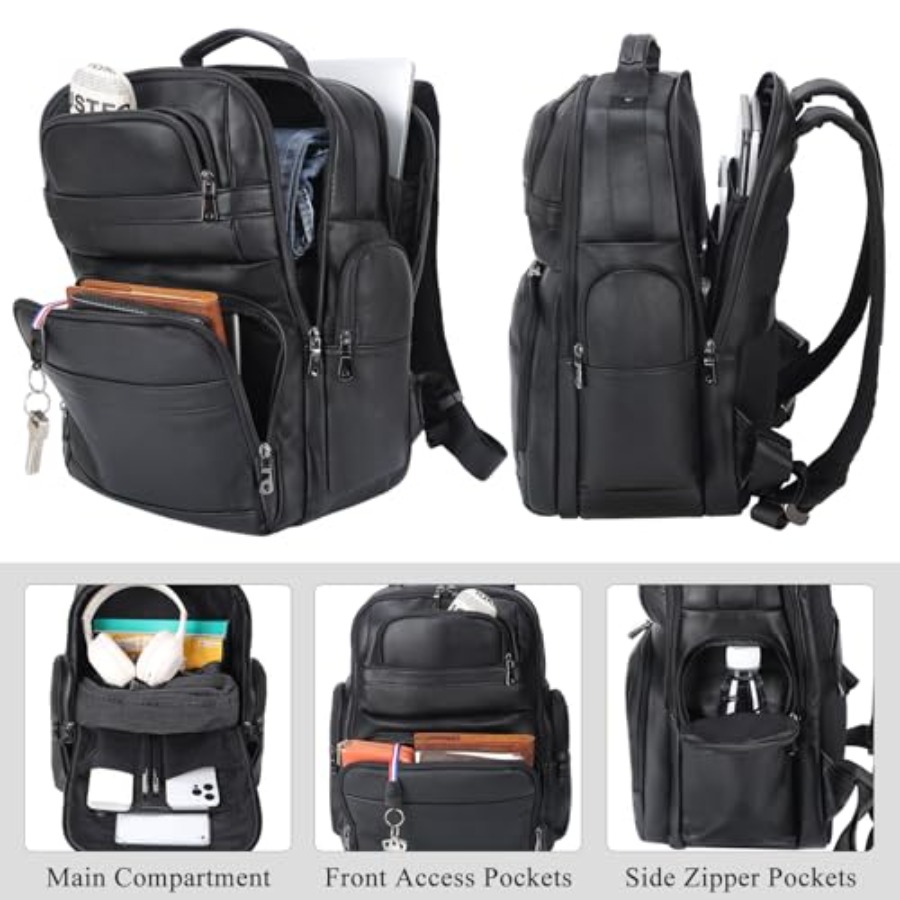 Men's Vintage Leather Backpack – Leather Backpack Vintage Bewertung und Preis