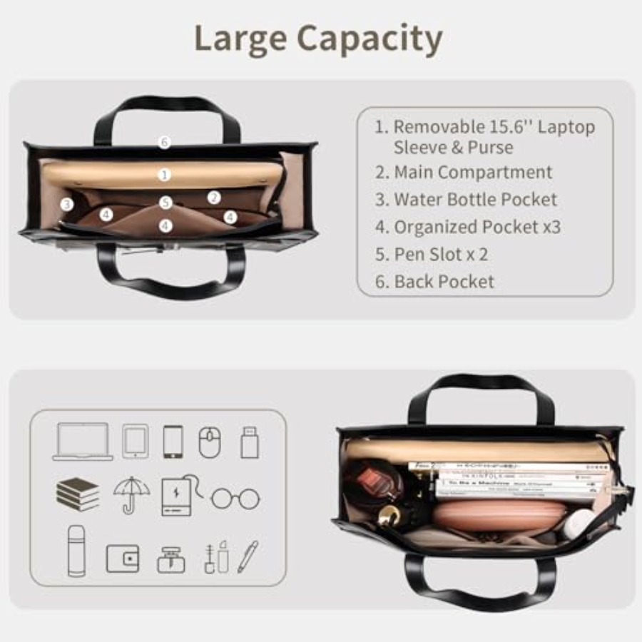 ESTARER Women's Laptop Leather – Laptop Sleeve Removable Bewertung und Preis