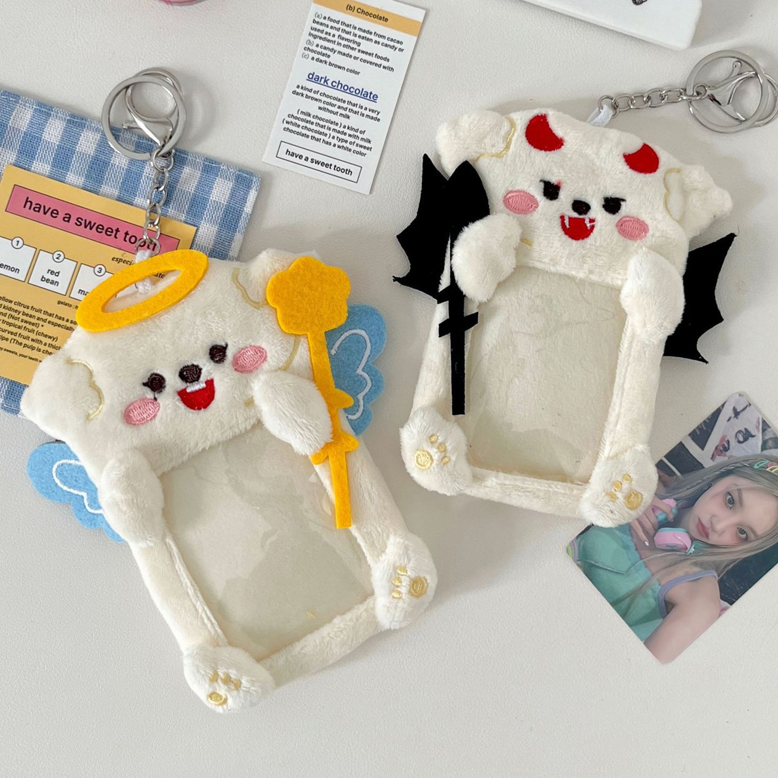 Plush Angel Devil Keychain Cut – Fashion Backpack Women Bewertung und Preis