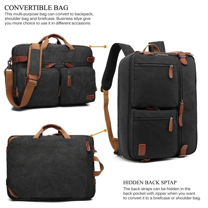 Men's 15.6-17.3 Inch Convertib – Laptop Backpack 15.6 Bewertung und Preis