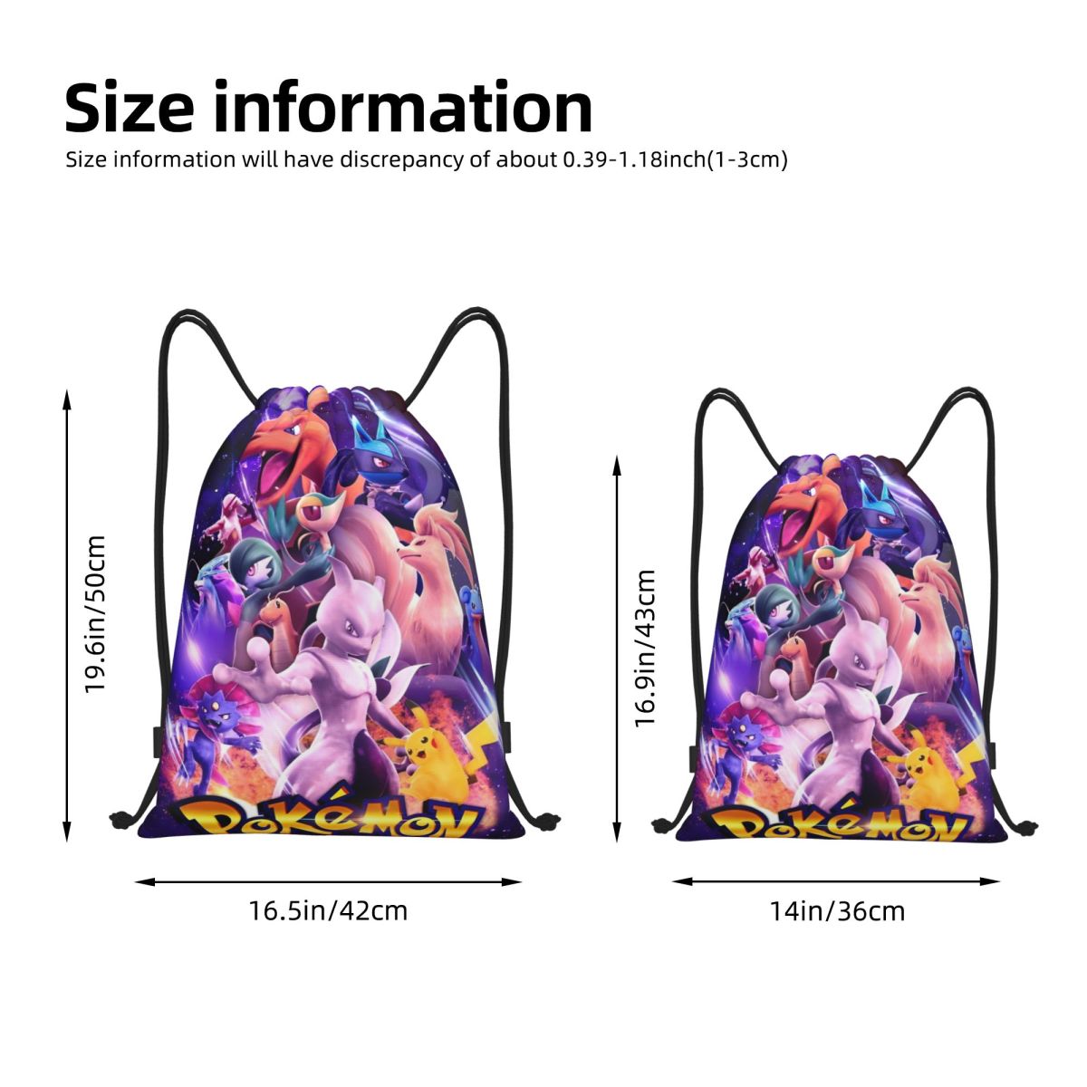 Cute Cartoon Manga Poke-Mon Ba – Drawstring Gym Bag Bewertung und Preis