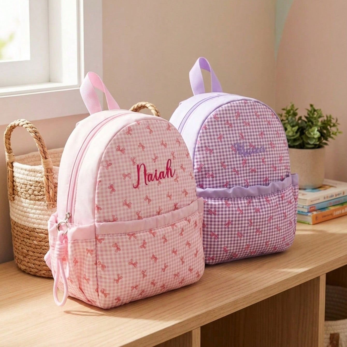 Custom Name-Letter Embroidered – School Backpack Teen Bewertung und Preis