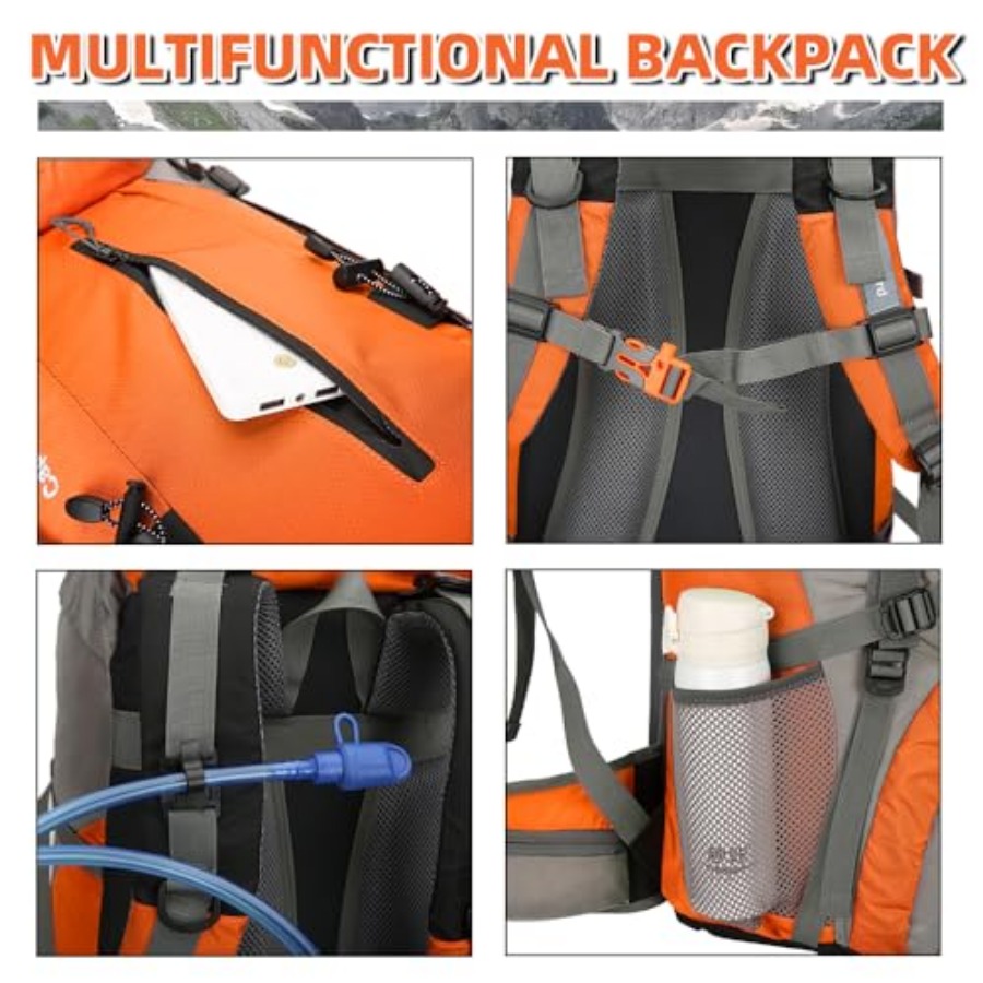 70L Hiking Backpack with Rain  – Rain Cover Backpack Bewertung und Preis