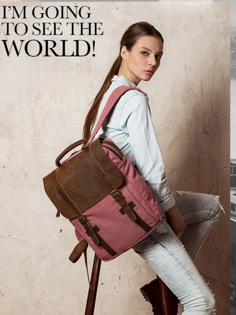 Military Canvas Leather Backpa – Rucksack Military Style Bewertung und Preis