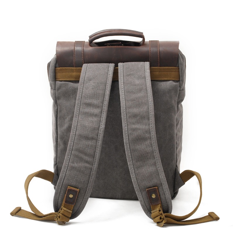 Military Canvas Leather Backpa – Rucksack Military Style Bewertung und Preis