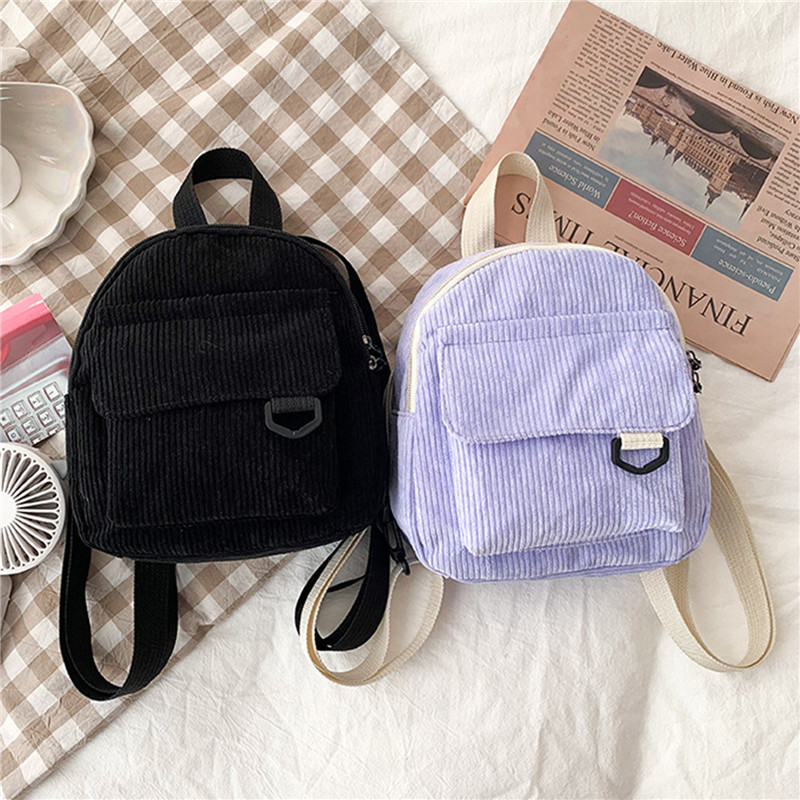 Solid Color Mini Backpack Cord – Fashion Backpack Women Bewertung und Preis