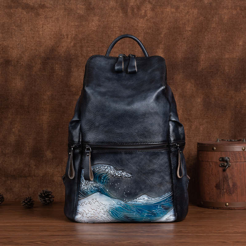 Genuine Real Soft Leather Wome – Leather Backpack Vintage Bewertung und Preis