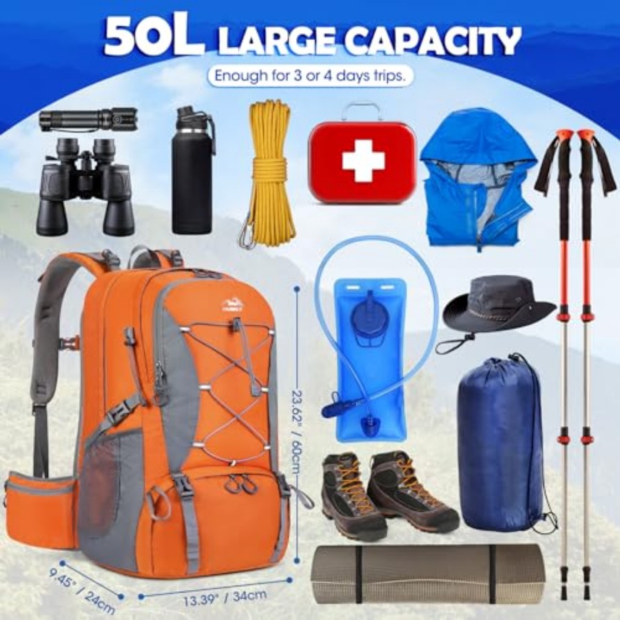 50L Hiking Backpack Waterproof – Hiking Backpack Waterproof Bewertung und Preis