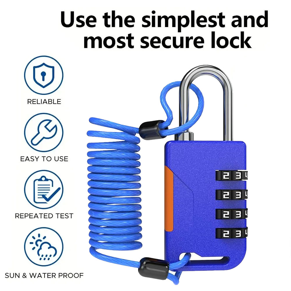 4 Digit Combination Padlock wi – Travel Backpack Anti Theft Bewertung und Preis