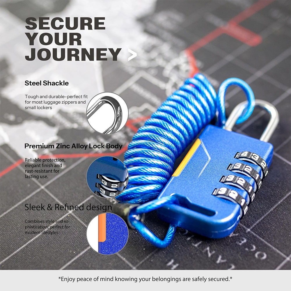 4 Digit Combination Padlock wi – Travel Backpack Anti Theft Bewertung und Preis